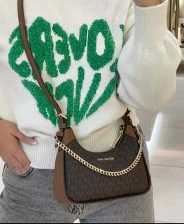 Mk. Wilma medium hobo mono dark brown