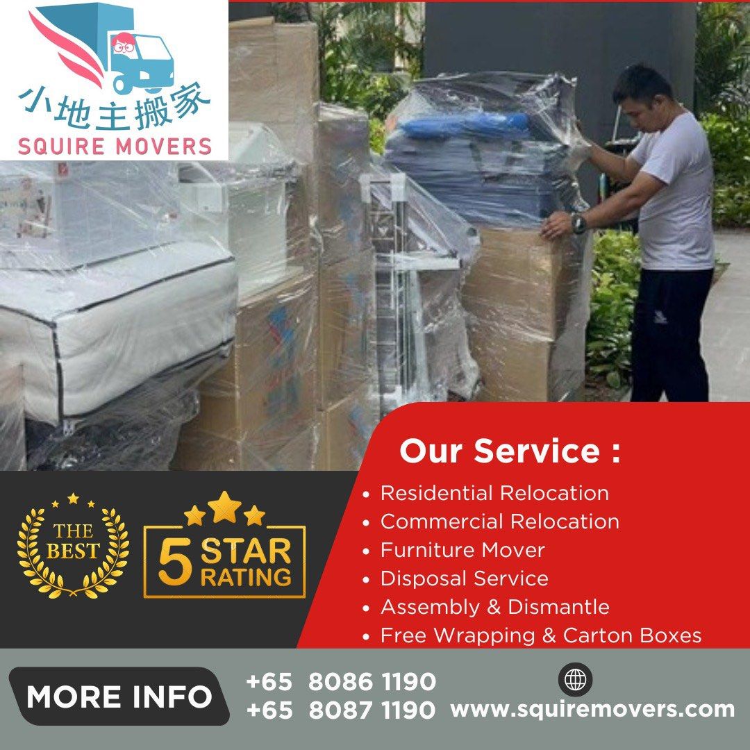 SQUIRE MOVERS | MOVERS AND DELIVERY | MOVING SERVICE | FURNITURE MOVER | CHEAP MOVER | BED MOVER | PIANO MOVER | FISH TANK MOVER | MOVERS CHEAP WITH MANPOWER | OFFICE MOVER | ROOM MOVER | DISMANTLE AND DISPOSAL SERVICES (Category: House Moving) located in Singapore. Submitted by squiremovers (Listing ID 1323833676, Image 1). Description: 🚚🚚 Squire Movers🚚🚚 takes pride in safeguarding your items with our experienced team of movers! 💪🏻👍🏻 We