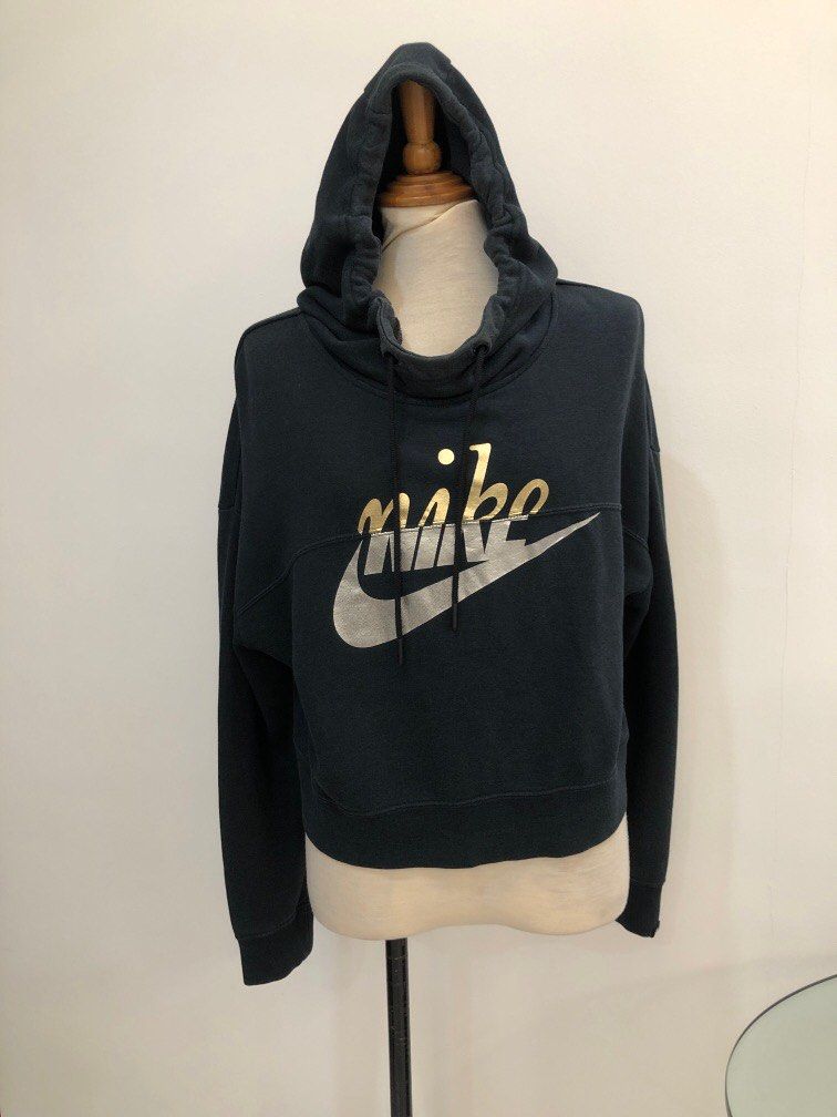 nike black logo hoodie