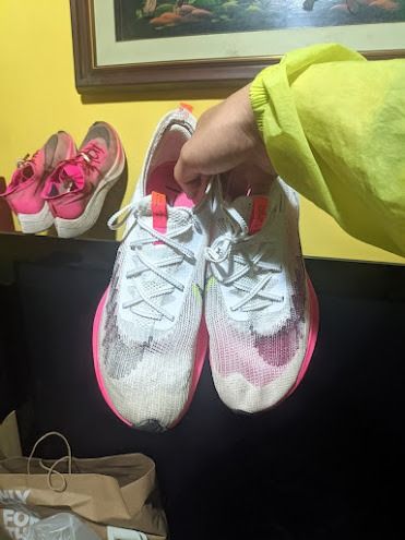 Nike ZoomX Alphafly 1 "Rawdacious" (Category: Sneakers) located in Bacolod City. Submitted by kiiroitor1 (Listing ID 1323981356, Image 3). Description: Personally owned pair, used for less than 30km Will ship at buyer's expense Not Thrifted Not Ukay Personal Pair, 1st Owner.