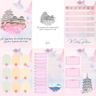NOTEBOOK TEMPLATES [for printing business or note-taking] / DIGITAL PRODUCTS