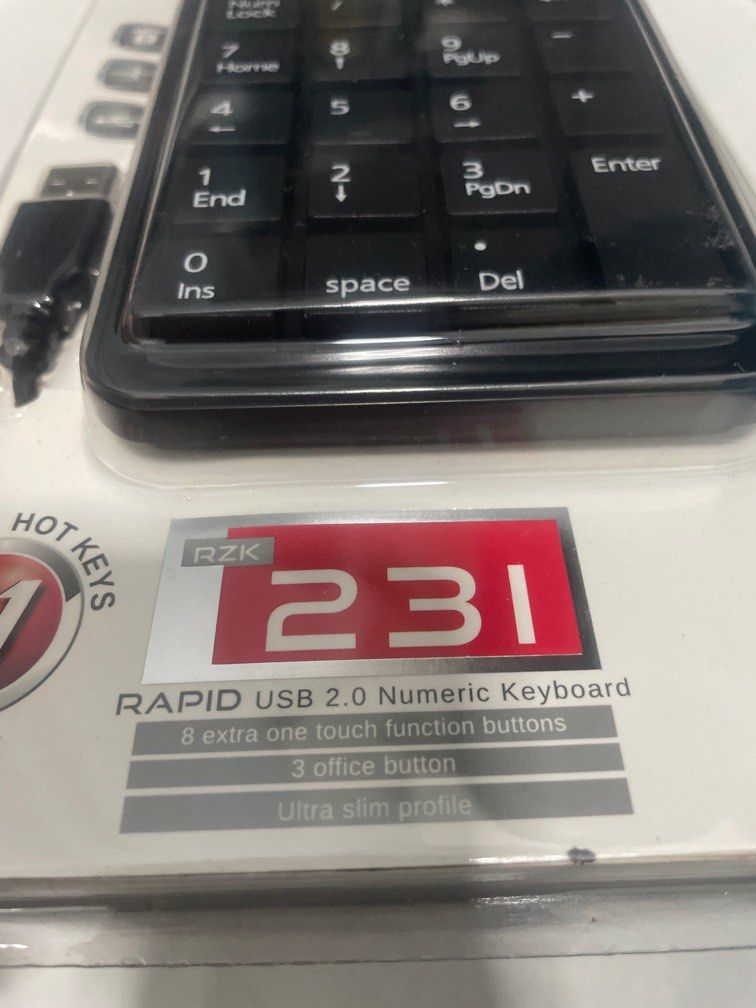 Numeric keyboard (Category: Computer Keyboard) located in Seri Kembangan. Submitted by hngcy (Listing ID 1323991160, Image 2). Description: Conditions : 10/10 Reason to let go: spring cleaning Price : RM2 Pick up : Bukit Jalil .