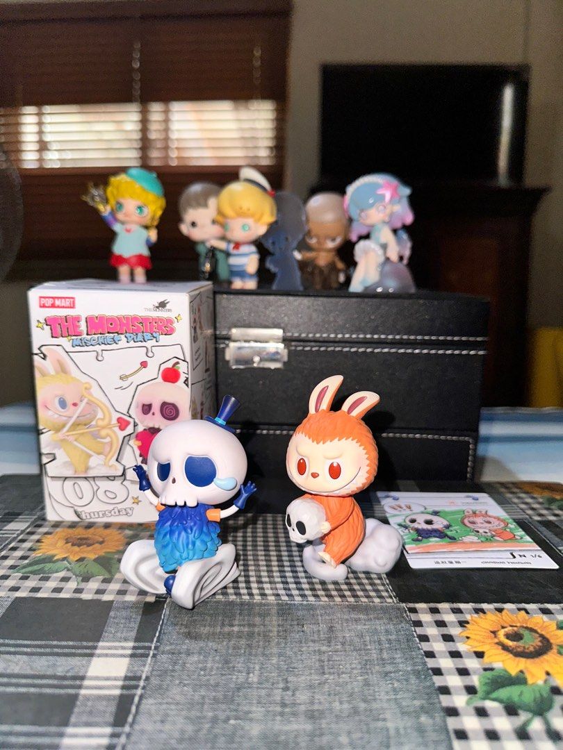 Pop Mart The Monsters - Chasing Monday (Category: Community) located in Taguig. Submitted by jujupops (Listing ID 1323879514, Image 1). Description: Pop Mart The Monsters Mischief Diary Labubu Chasing Monday Recently bought, like new Duplicate, complete with box, foil, card.
