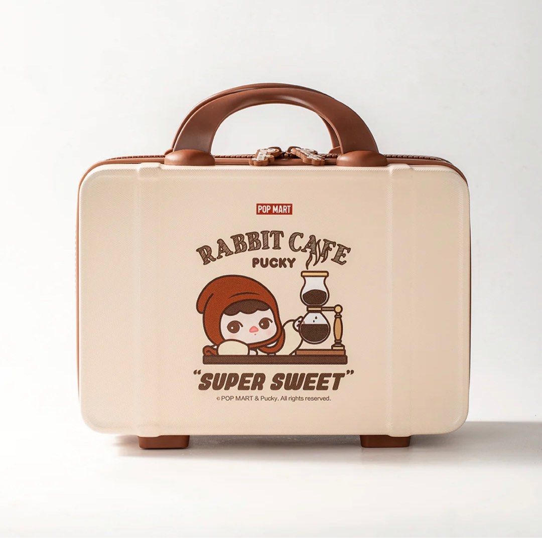 POPMART PUCKY RABBIT CAFE SUITCASE, Hobbies & Lifestyle, Travel