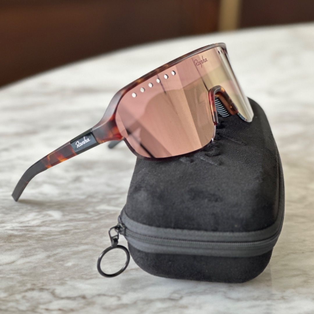 RAPHA Explore Sunglasses - Brown Havana - Bronze + Clear Lens