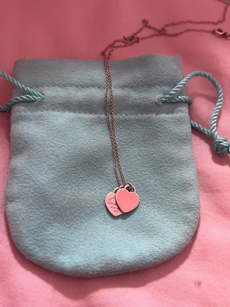 Tiffany mom heart tag duo pendant hotsell