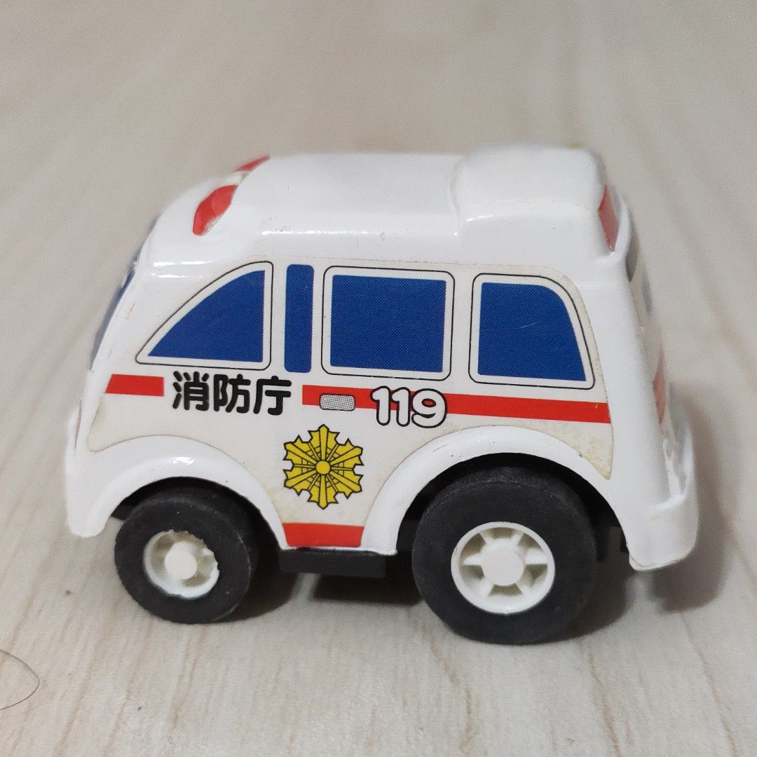 Small Collectible Pullback Ambulance Toy Car 2 (Category: Vehicle & Diecast Models) located in Antipolo. Submitted by bhabiegraciefashionlab (Listing ID 1323952603, Image 3). Description: ✨🚑 Small Collectible Pullback Ambulance Toy Car 2🚑✨ 💸₱80 🚨Preloved still in very good condition 🚨Pullback, working 🚨From Japan 🚨Material : Plactic 🚨Actual photos posted, what you see is what you get 😊 ✨Battery is for size comparison only 💸 Gcash • BDO 
