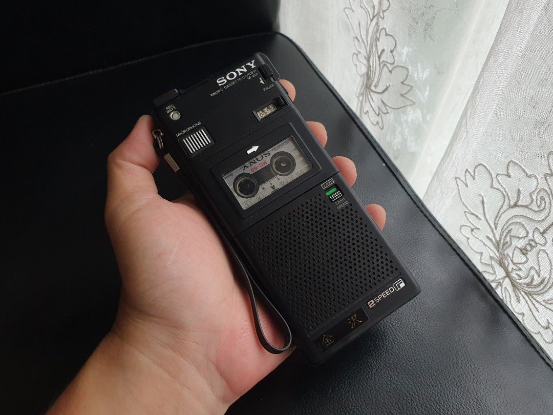 Sony M-201 Microcassette Corder (Category: Portable Music Players) located in Quezon City. Submitted by WasalakTwo (Listing ID 1323920466, Image 2). Description: Bought in Japan Power OK but not responsive As is where is Open for delivery nationwide.