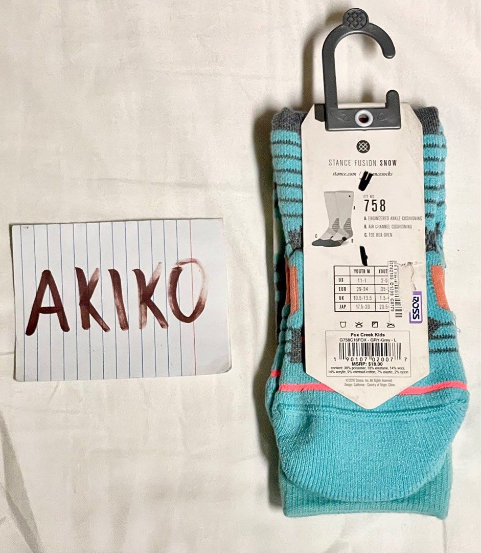 Stance Socks Eur Size 39-34 (Category: Socks) located in Manila. Submitted by mavimartin (Listing ID 1323914810, Image 2). Description: Steal Price! Rare Old Stock Stance “Fusion Snow Girl’s” Sock Colorway Fit No. 758 Fits (Youth M): US 11-1 Eur 29-34 UK 10.5-13.5 JAP 17.5-20 Merino Wool ₱700 Only! Meetups & Pickups Ok 👌 .