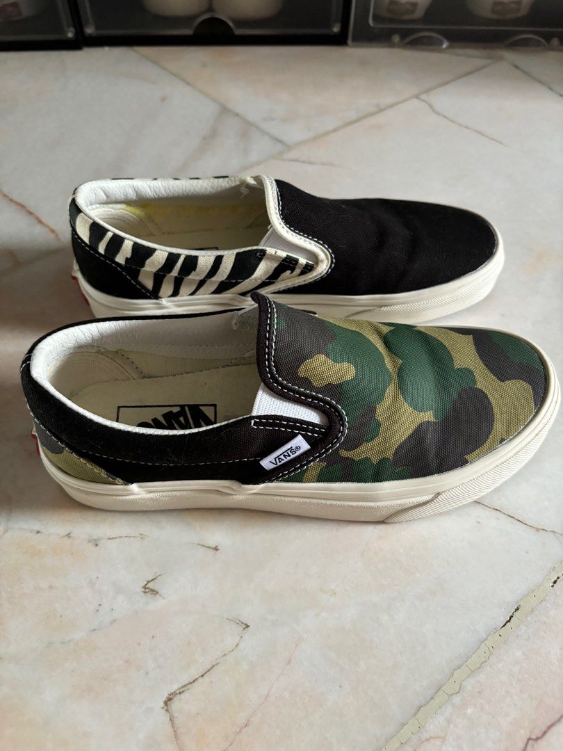 Vans mixed media slip on deals