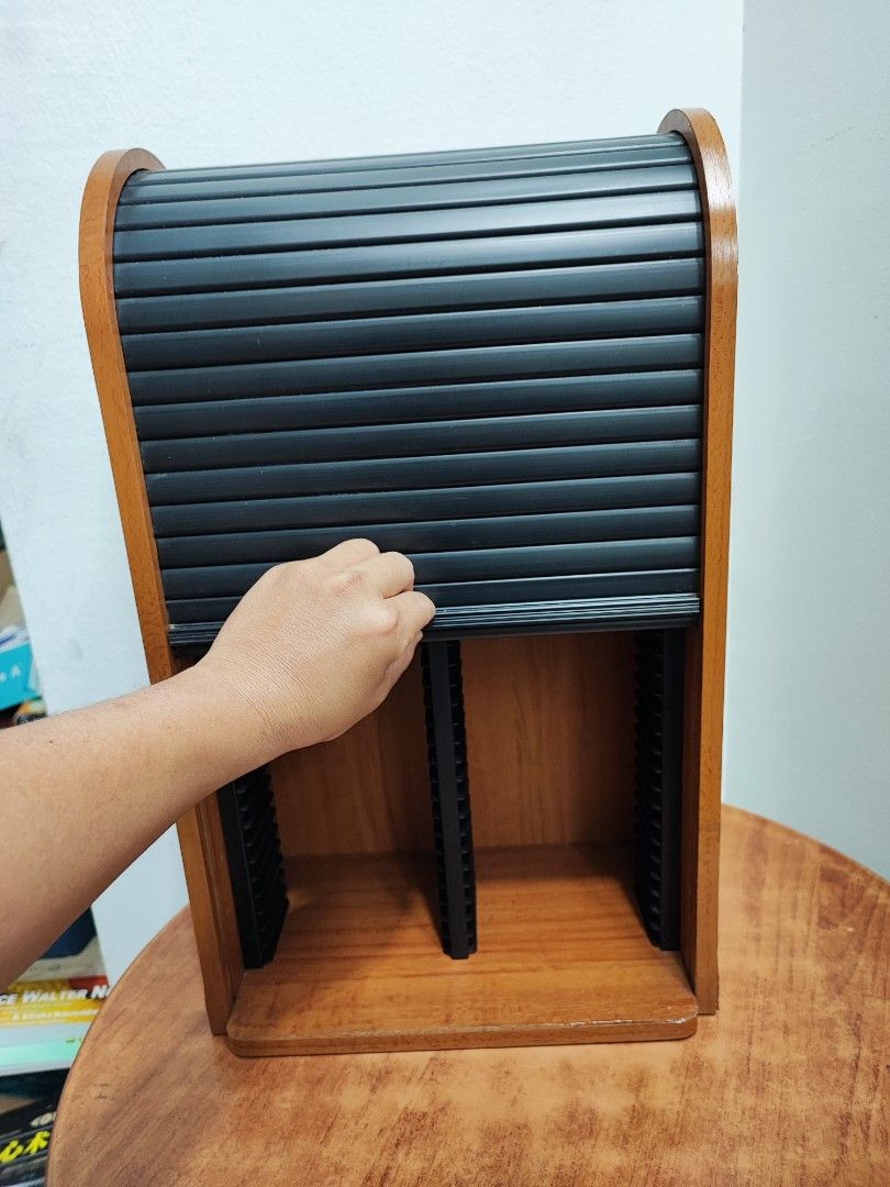 Vintage Wooden DVD/ CD Rack , Storage, Hobbies & Toys, Collectibles ...