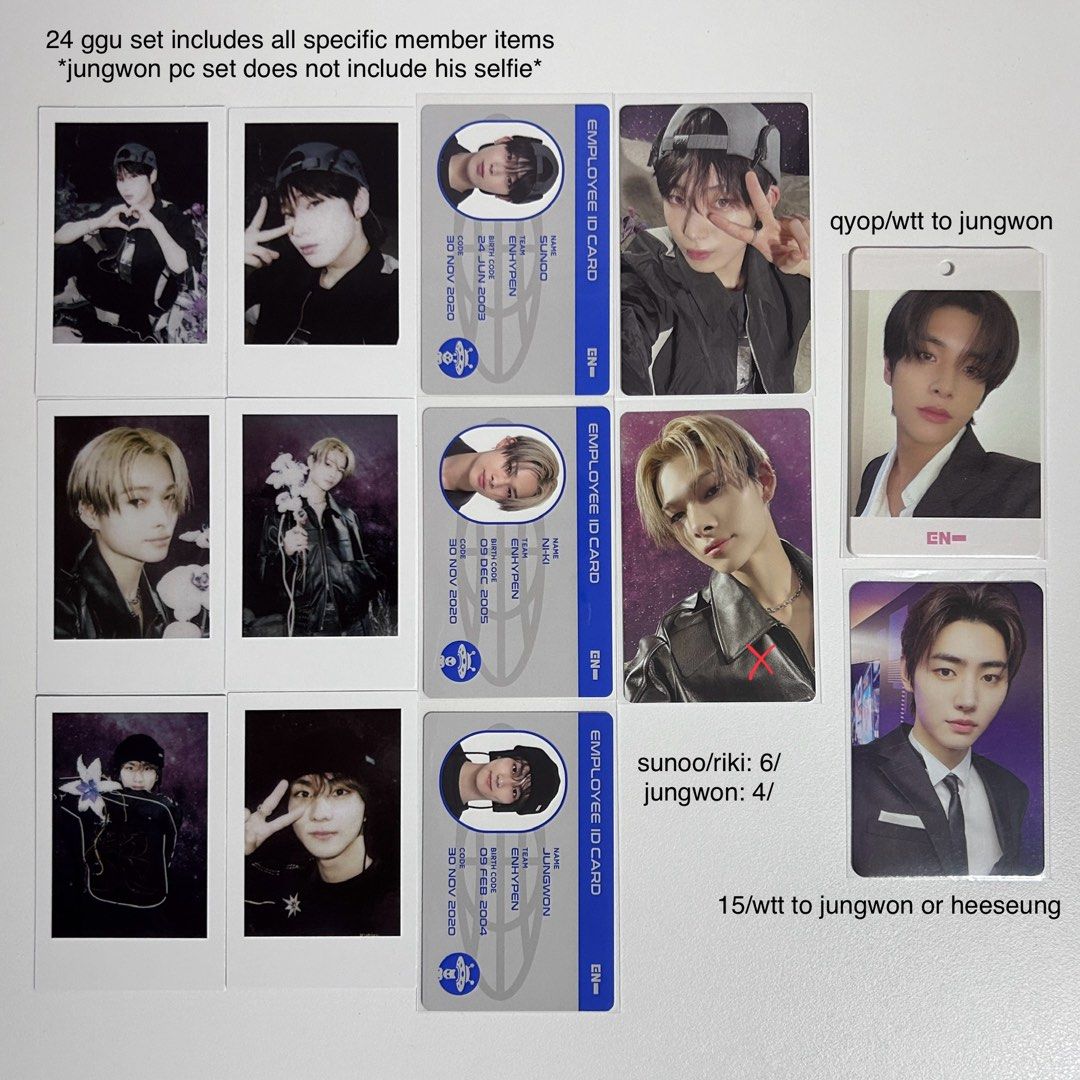 wts enhypen 2024 ggu ggu package season's greetings paper wts enhypen 2024 ggu ggu package season's greetings paper