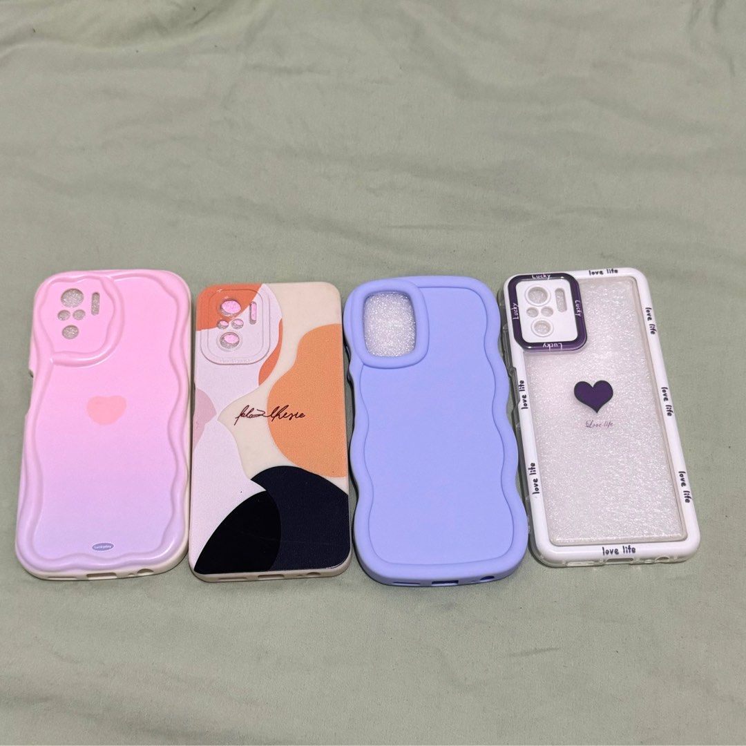Xioami Redmi Note 10 Cases (Bundle) (Category: Cases & Sleeves) located in Calamba. Submitted by love.levi (Listing ID 1323976712, Image 1). Description: - brand new - di nagamit nasa storage lang - bundle take all only.