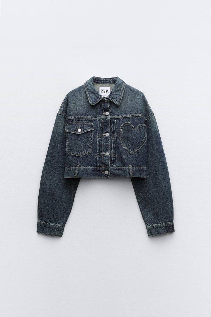 Zara jacket with heart buttons hot sale