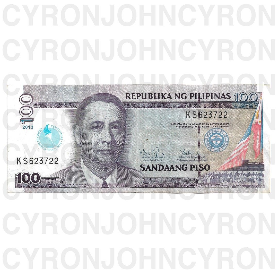 100 Peso Commemorative Bills (Various Industries Collection) (Category: Currency) located in Binangonan. Submitted by cyrnryc (Listing ID 1324103452, Image 2). Description: UPDATE* 2013 Banknote Banko Sentral 20 years (200PHP) - SOLD! 2012 Banknote Manila Hotel 100 years (150PHP) 2013 Banknote Iglesia ni Cristo 100 years (150PHP) 2012 Banknote Freemasons 100 years (200PHP) 2013 Banknote National Year of Rice (100PHP) Price slightly negotiable. Pa