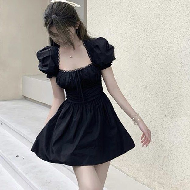 Smart casual black dresses clearance