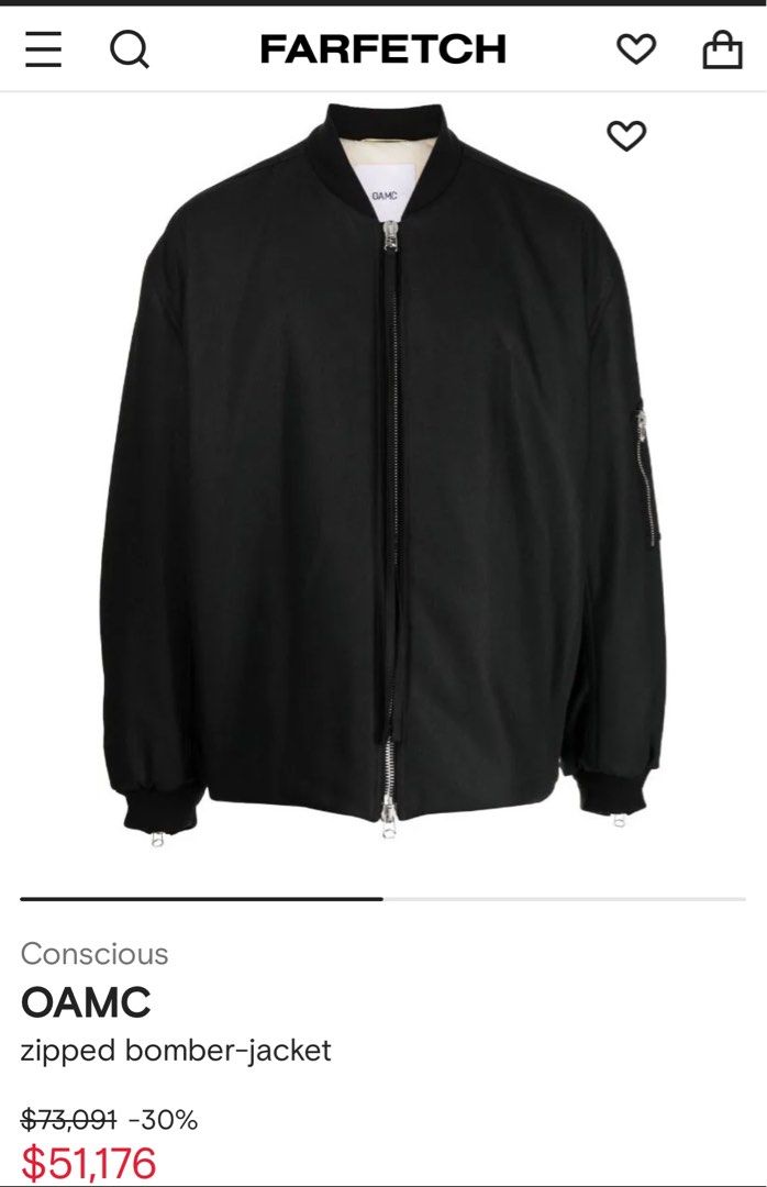22AW OAMC VEGA BOMBER JACKET, 他的時尚, 外套、夾克、大衣在