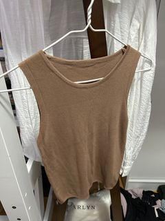 啡色針織背心64228235476993110