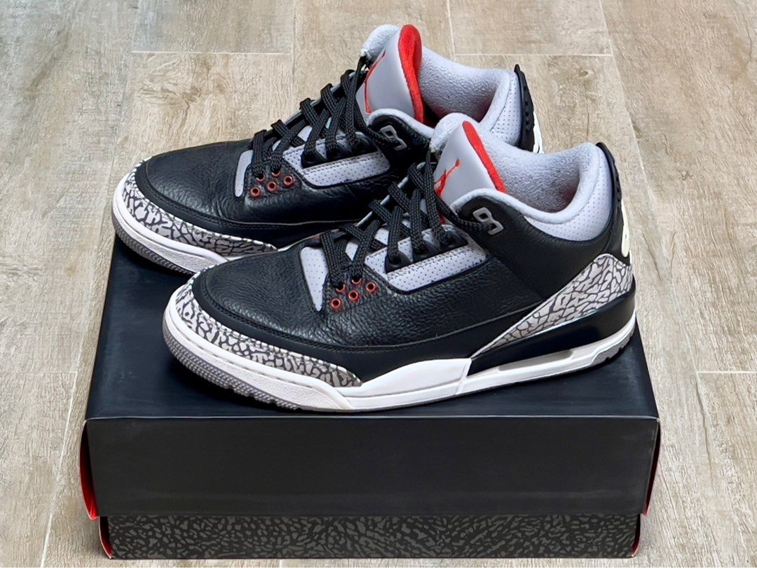 Air jordan 3 black cement 2025