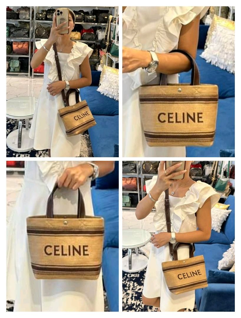 💋 Celine Raffia Cabas Shoulder Bag (Category: Luxury Bags & Wallets) located in Clarin. Submitted by myclosetph143 (Listing ID 1324023786, Image 2). Description: Celine Raffia Cabas Shoulder Bag From Japan Small size 14,980+ sf In very good condition 📍Not affiliated or associated with any brand posted. All brands, product names and logos are the property of their respective original brand.