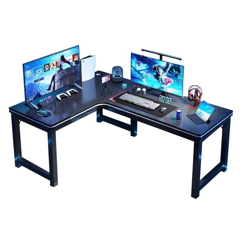 [INSTOCK] Corner L Shape Computer Table Carbon Fibre Office gaming ...