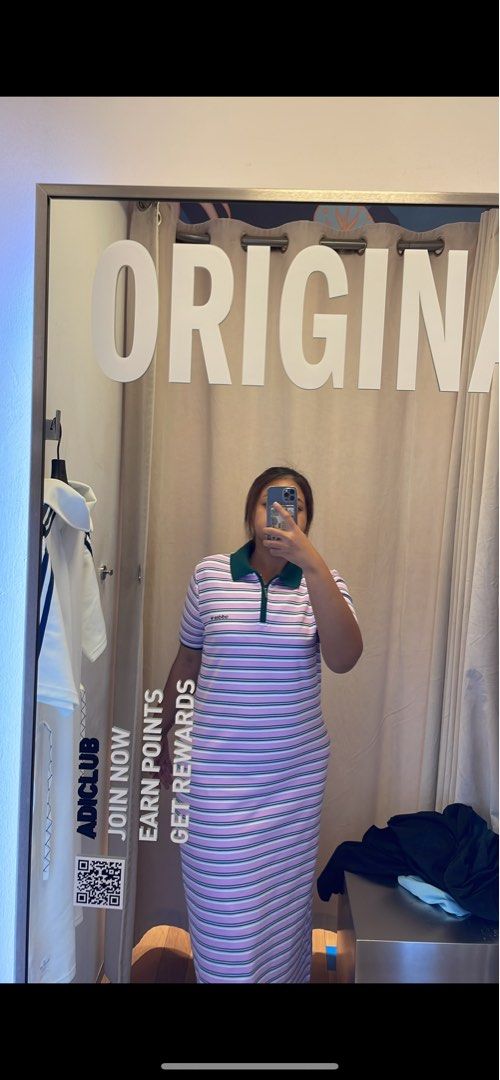 adidas 80 s striped dress 2XL