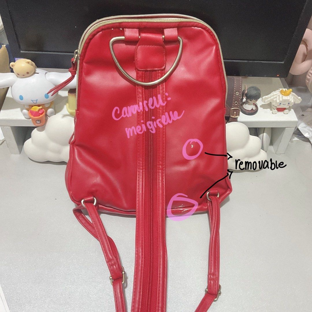 Fiorelli red backpack 2025