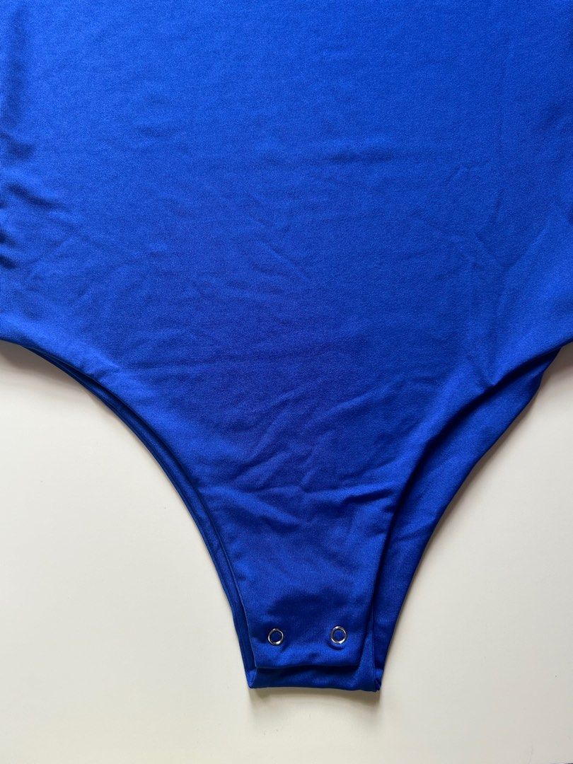 Azure Blue One Shoulder Bodysuit (Category: Others Tops) located in Cavite. Submitted by adiore (Listing ID 1324033203, Image 2). Description: double lining front and back .