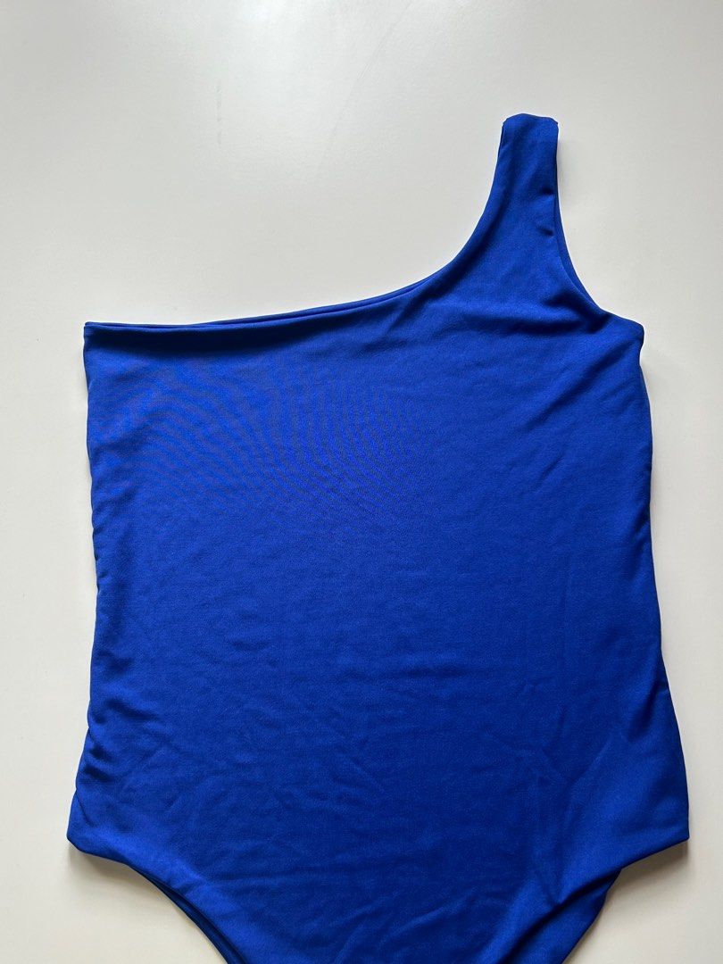 Azure Blue One Shoulder Bodysuit (Category: Others Tops) located in Cavite. Submitted by adiore (Listing ID 1324033203, Image 1). Description: double lining front and back .