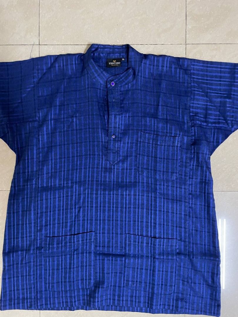 BAJU MELAYU BIRU (VENTINO COLLECTION), Men's Fashion, Muslim Wear, Baju ...