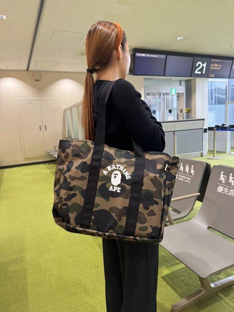 Bape 1st Camo Tote Bag, Men's Fashion, Bags, Sling Bags on Carousell