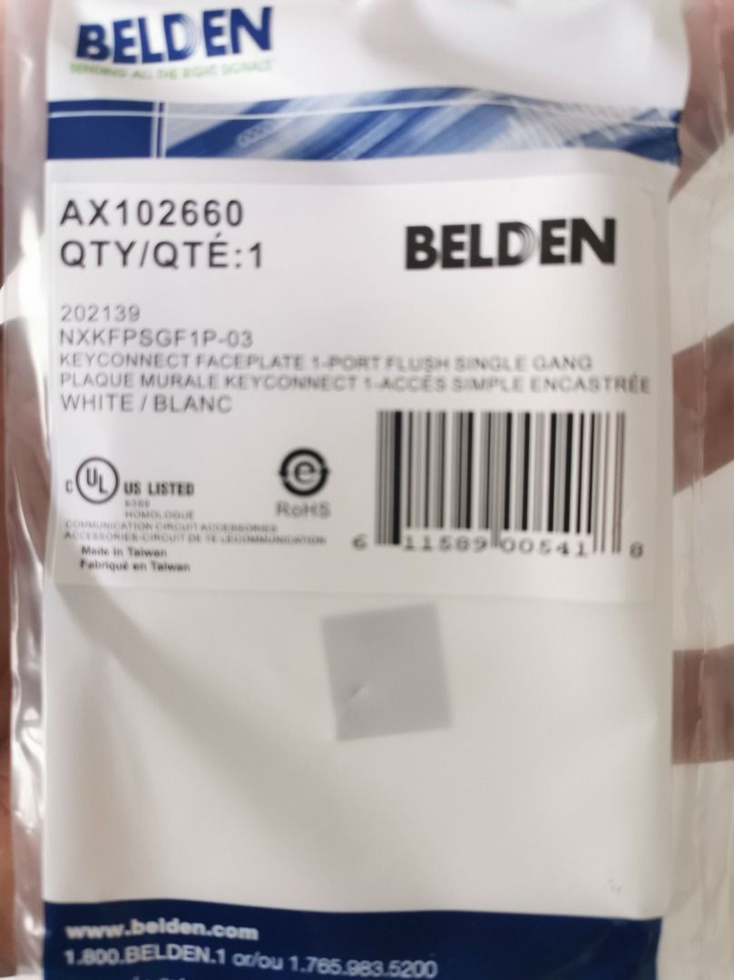 Belden Cat6 (Category: Cables & Adaptors) located in Quezon City. Submitted by networkelectricalrefacu (Listing ID 1324027033, Image 2). Description: Belden cat6 UTP gray / Blue - 8200 Belden I/O - 180 Belden patch cords - 1m-210, 2m-240, 3m-270 Belden cat6a UTP - 19,000 Belden Patch Panel unloaded - 1,550 Belden 9841 - 41,000 and many many more.