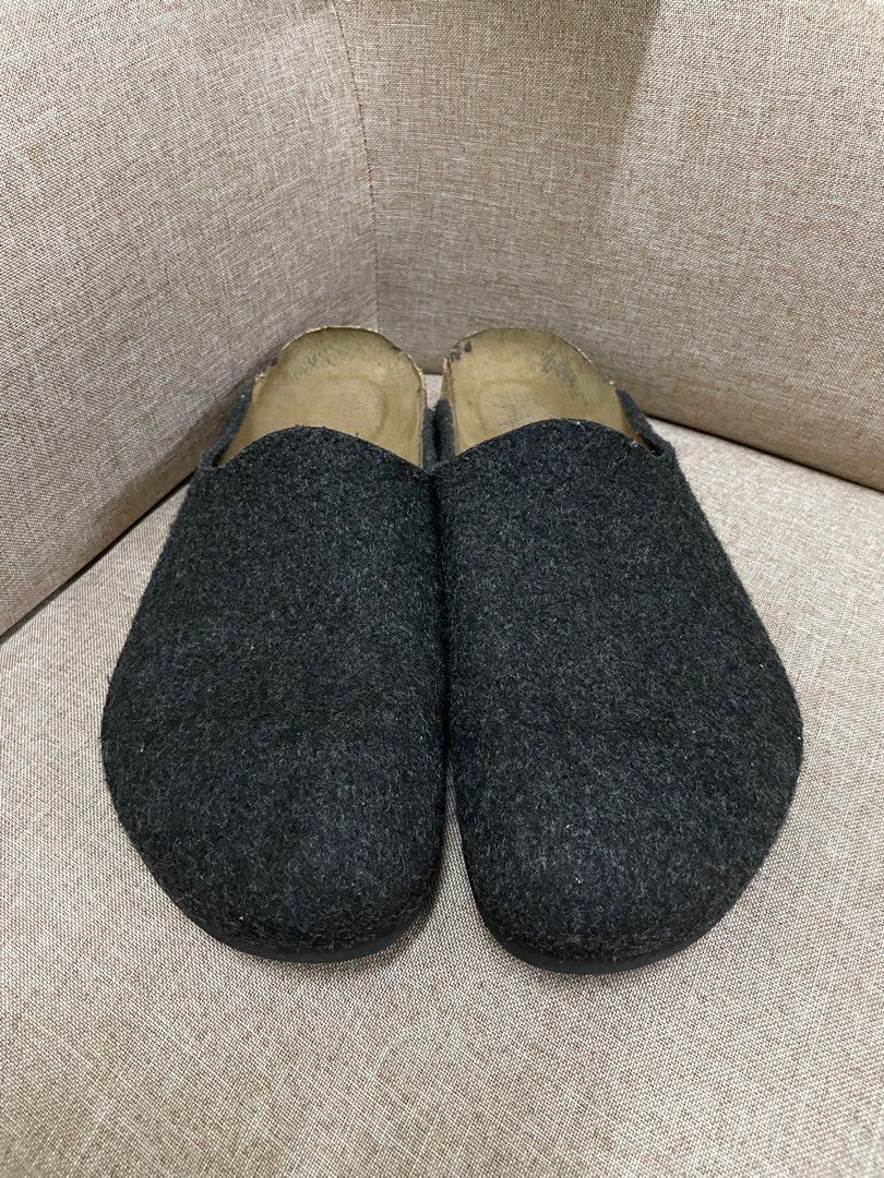Birkenstock Amsterdam Black 46 Men s Fashion Footwear Slippers Slides on Carousell