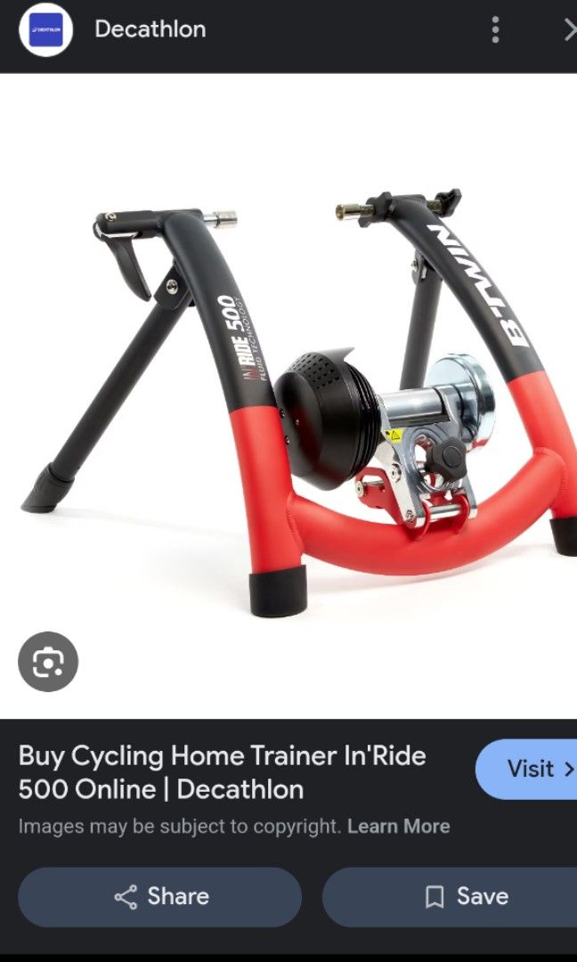 Buy Cycling Home Trainer In Ride 500 Decathlon Sports Equipment Bicycles Parts Bicycles on Carousell