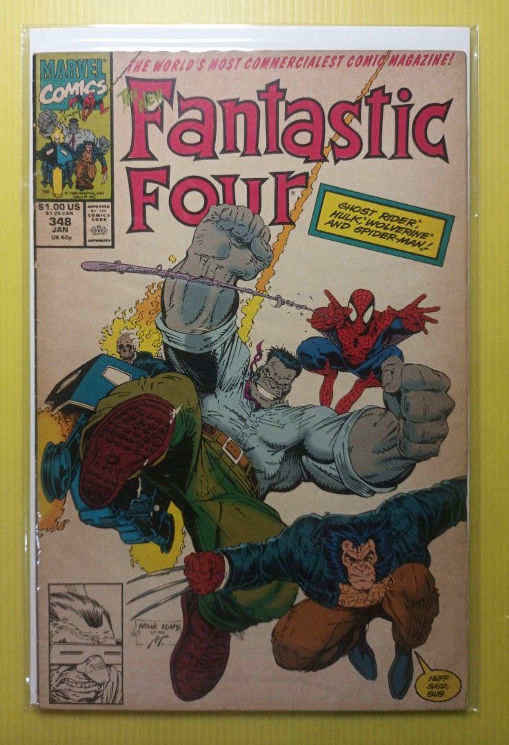 Fantastic Four Key Issues Part 2 (Category: Comics & Manga) located in Marikina City. Submitted by ferdzramos3691 (Listing ID 1324110446, Image 2). Description: Selling early Modern Age Fantastic Four Key Comic Books. Prices indicated per Issue; •Fantastic Four #347 - P 300.00 - SOLD "Big Trouble on Little Earth", written by Walt Simonson, Illustrated by Arthur Adams with Art Thibert as inker for Marvel Comics, Year 1990. Fine condition 🔑 Key Is