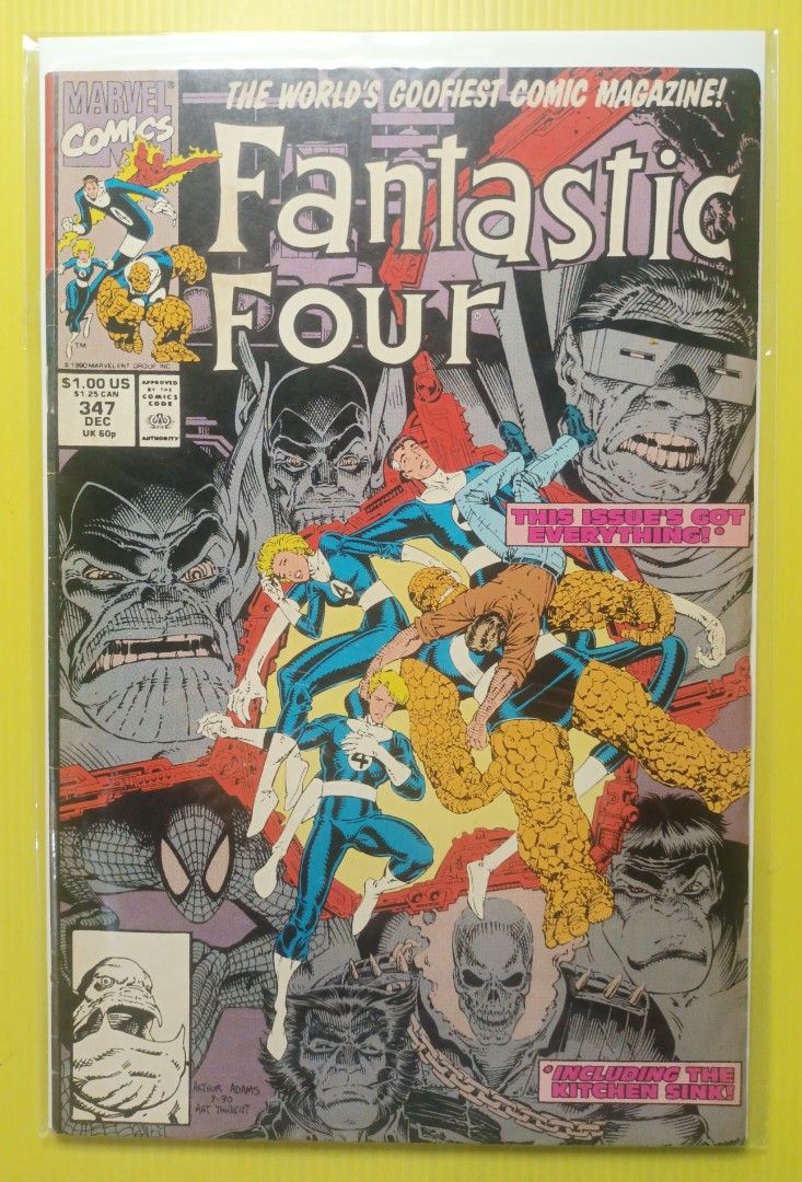 Fantastic Four Key Issues Part 2 (Category: Comics & Manga) located in Marikina City. Submitted by ferdzramos3691 (Listing ID 1324110446, Image 1). Description: Selling early Modern Age Fantastic Four Key Comic Books. Prices indicated per Issue; •Fantastic Four #347 - P 300.00 - SOLD "Big Trouble on Little Earth", written by Walt Simonson, Illustrated by Arthur Adams with Art Thibert as inker for Marvel Comics, Year 1990. Fine condition 🔑 Key Is