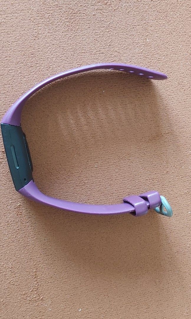 Fitbit Charge 4 Silicon Straps Purple Blue Stainless Steel Strap Rose Gold Mobile Phones Gadgets Wearables Smart Watches on Carousell