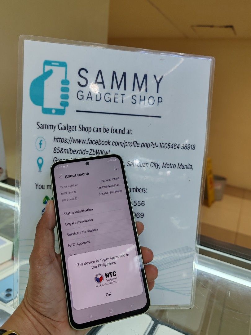 Galaxy A54 5g 256 preloved (Category: Samsung) located in Quezon City. Submitted by ronalynac40976 (Listing ID 1324073783, Image 3). Description: Galaxy A54 5g 8ram 256rom openline good condition with, case, glass, charger pick up store in greenhills shopping center we ship nationwide via (lbc) +SF we accept ggives+% We accept Creditcard installment +% dm or call for fast transaction 09279500069/09425544556 Located @ Aquarium area stall# Y-40 loo