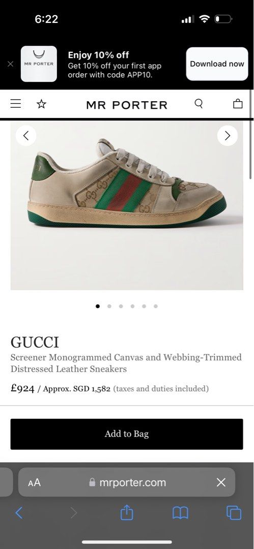 Gucci shoelace $65 hot sale