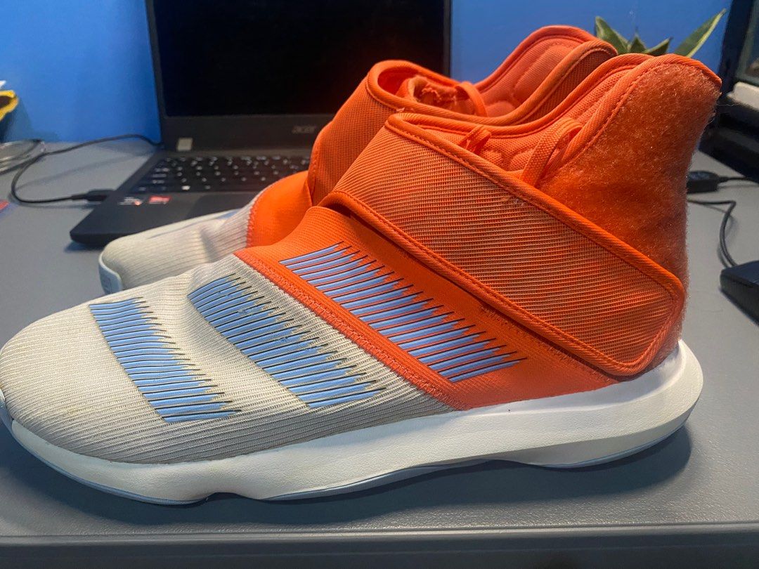 Harden B E 3 Coral Glow Blue Orange Color way size 10.5US Men s Fashion Footwear Sneakers on Carousell