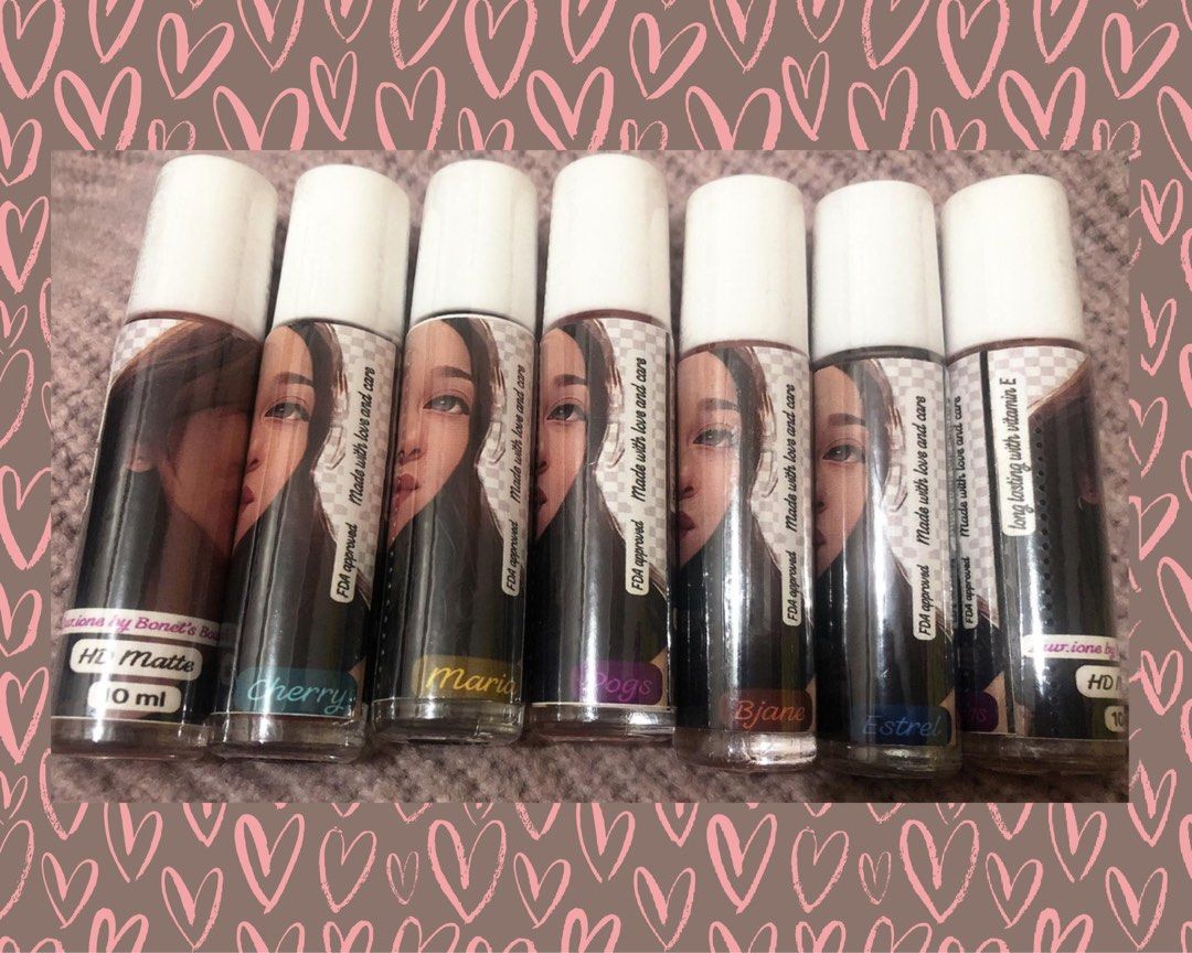 HD Matte Tint (Category: Makeup) located in Manila. Submitted by bonets_boutique (Listing ID 1324177898, Image 2). Description: FDA approved With vitamin E Safe to use 3 in 1 (can use on lip, cheek, eye) New Launch: Take all 5 shades for only 325 + freebies ( freebies depend on availability and for limited offer only) So order na po may pa freebies po. ₱75 each .