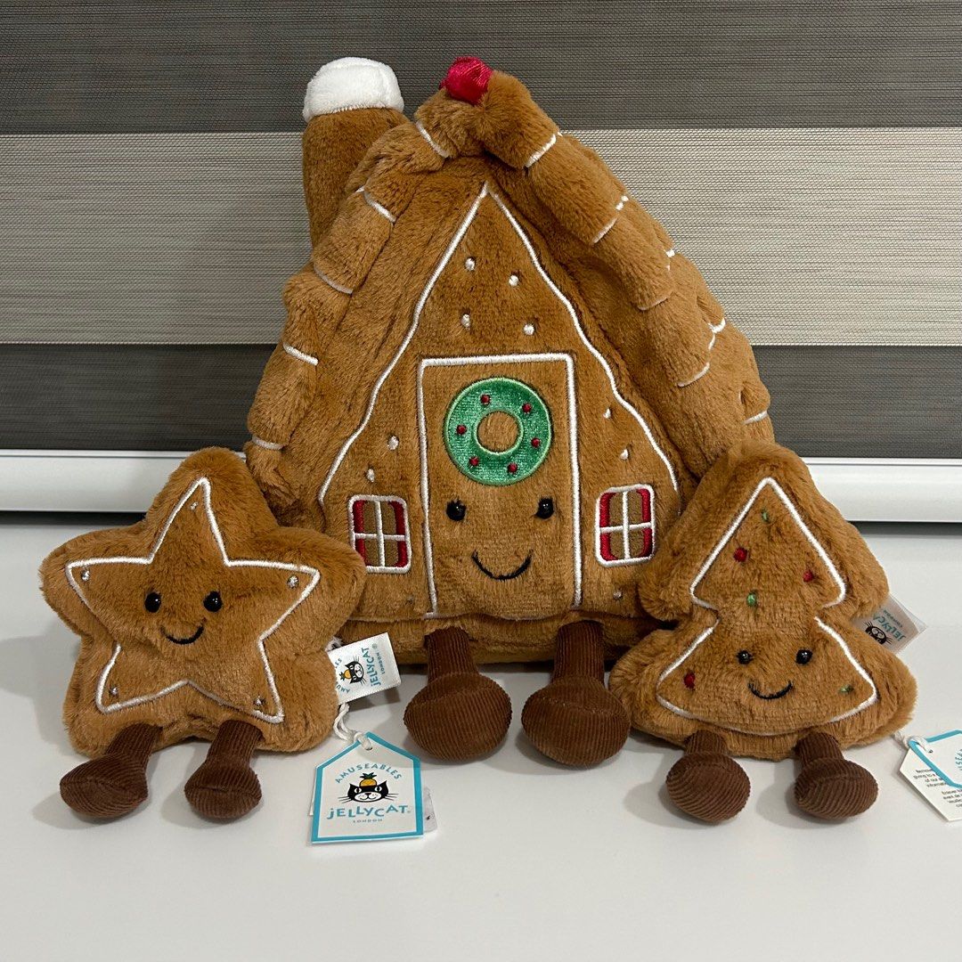 BNWT Jellycat Amuseable Gingerbread House, Hobbies & Toys, Toys
