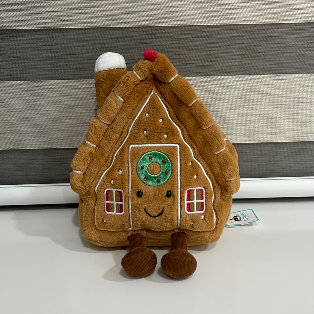BNWT Jellycat Amuseable Gingerbread House, Hobbies & Toys, Toys