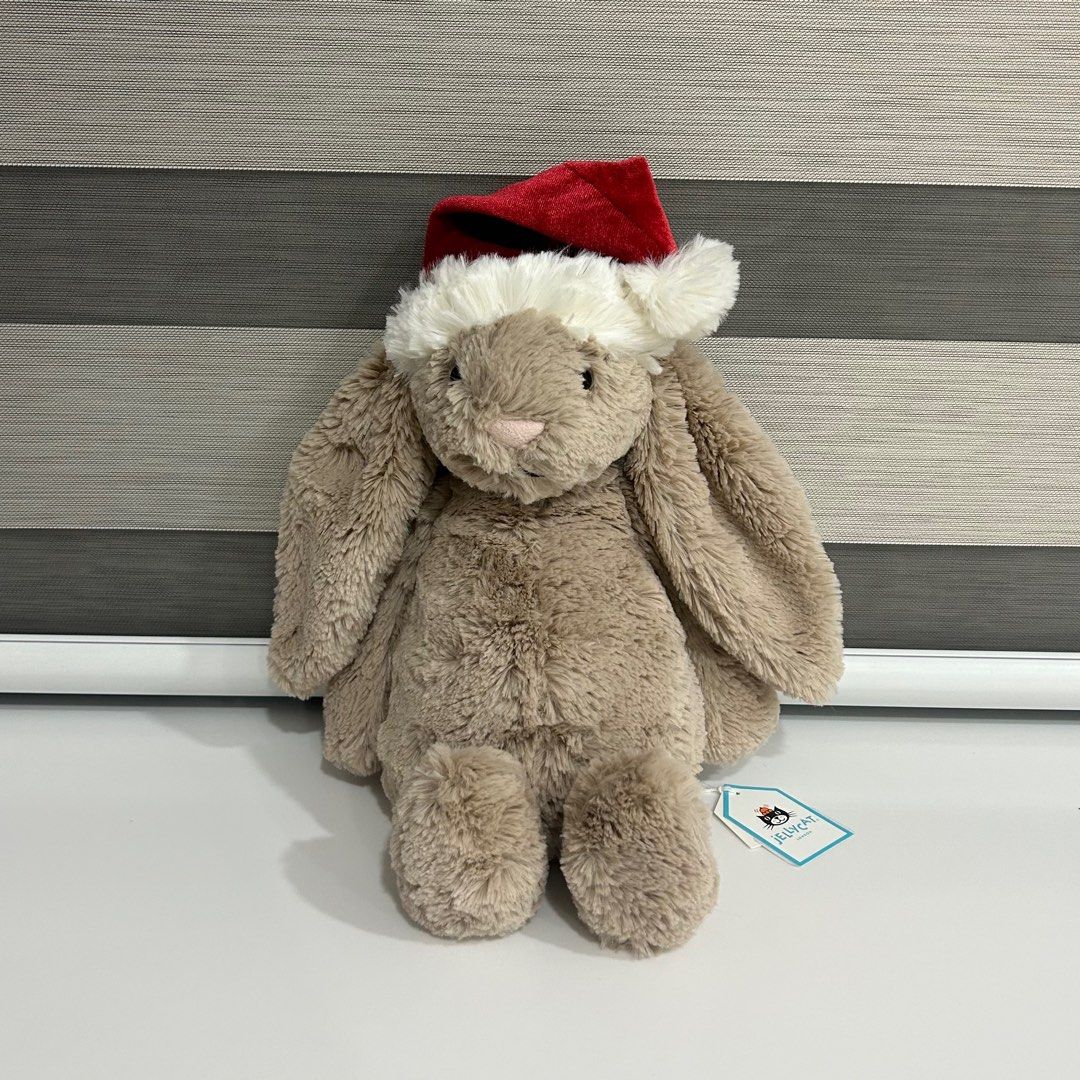 BNWT Jellycat Bashful Christmas Bunny Hobbies Toys Toys Games on Carousell