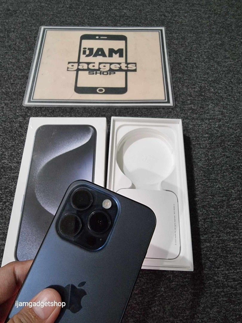 Iphone 15 pro 128 (Category: iPhone 15 Series) located in Manila. Submitted by ijamgadgetsshop (Listing ID 1324006222, Image 2). Description: iphone 15 pro 128 good as new complete with original box same imei cheapest price ( for store visit ) sanjuan greenhills shopping mall 2nd flr , stall #Y-40 bridgeway iJAMgadgets or look for joseph allan entrance infront of yellowcab besides mercurydrugs small entrance stairs office warehouse name of entran