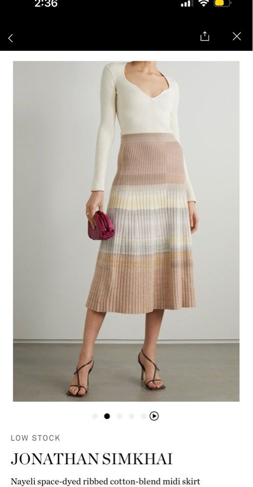 Knit skirt xs top