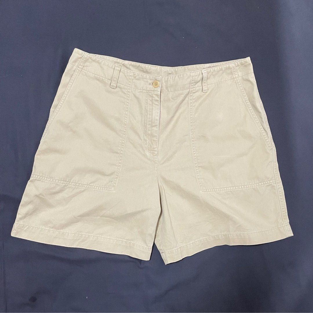 Jones New York Original Pure Cotton Shorts Khaki Chino Jorts High Waist Women s Fashion Bottoms Shorts on Carousell