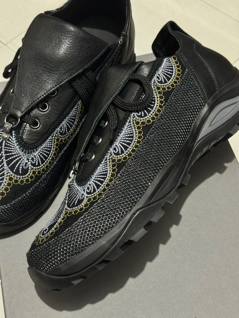 靴 kiko kostadinov chalice lace up black Kiko Kostadinov Chalice Lace Up Sneaker Black Men's - KKAW24FT01