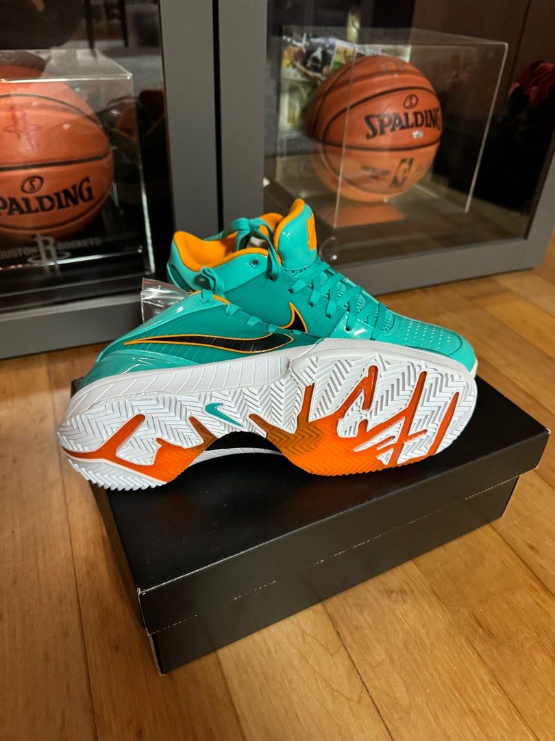 Kobe 4 Protro X Undefeated Hyper Jade, Luxury, Sneakers & Footwear