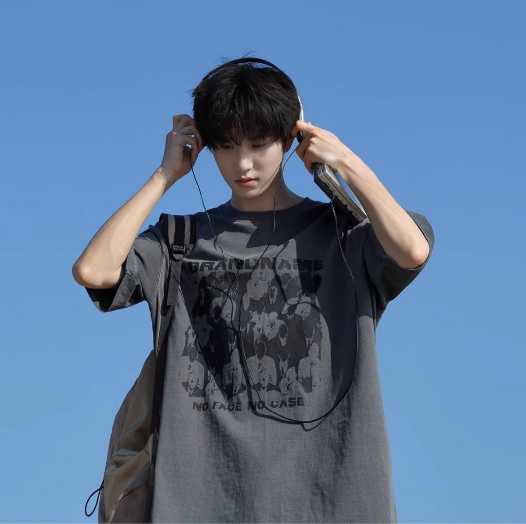 Korean loose t shirt deals